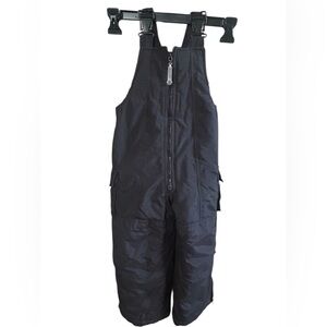 Rothschild Black Insulated Snow Bib Overalls Ski Core Toddler Size 4T
